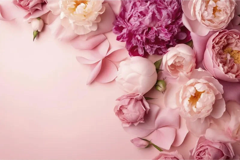 Background hoa mẫu đơn nghệ thuật độc đáo cho thiết kế