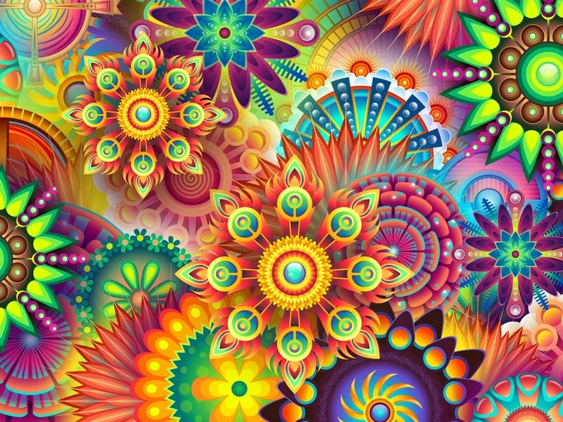 Hình nền hoa nhiều màu dành cho thiết kế chuyên nghiệp