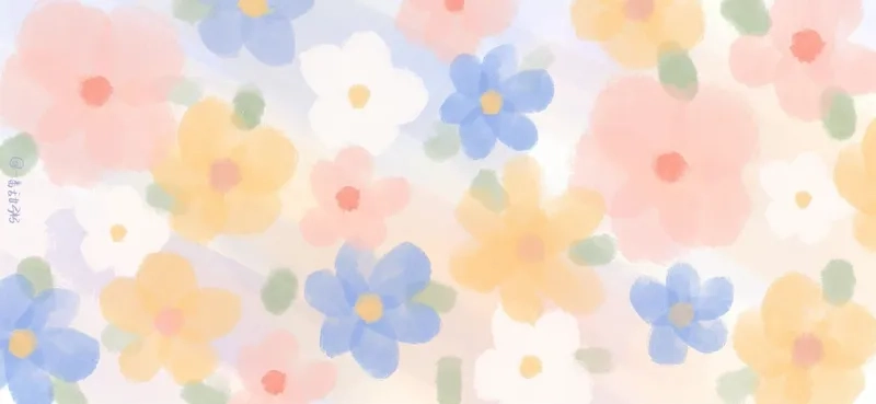 Thiết kế độc đáo và mượt mà cùng background hoa pastel vector