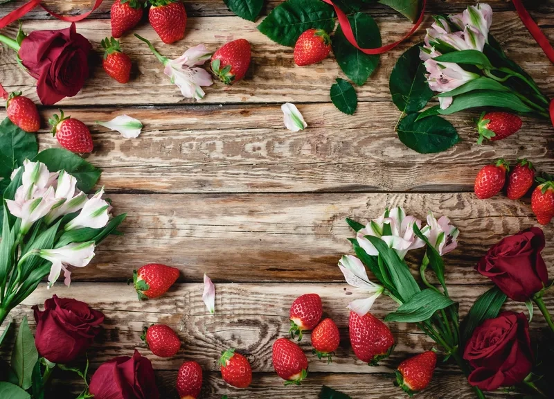 Background hoa quả hoạt hình vui nhộn cho slide thêm sinh động