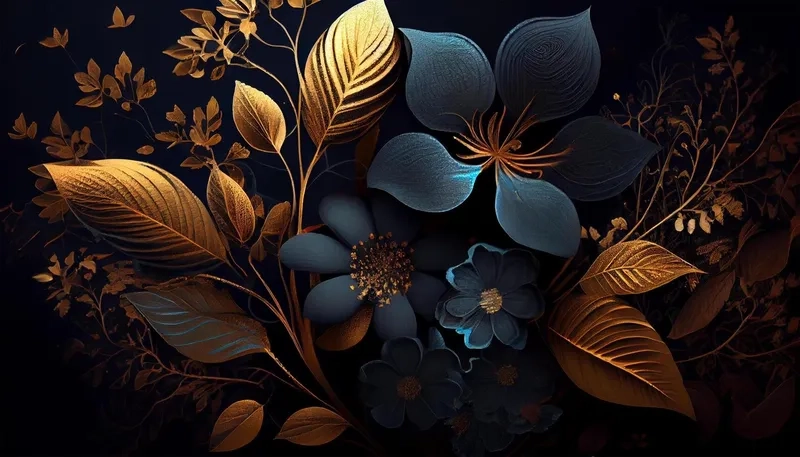 Tỏa sắc rực rỡ với background hoa sang trọng hoa vàng