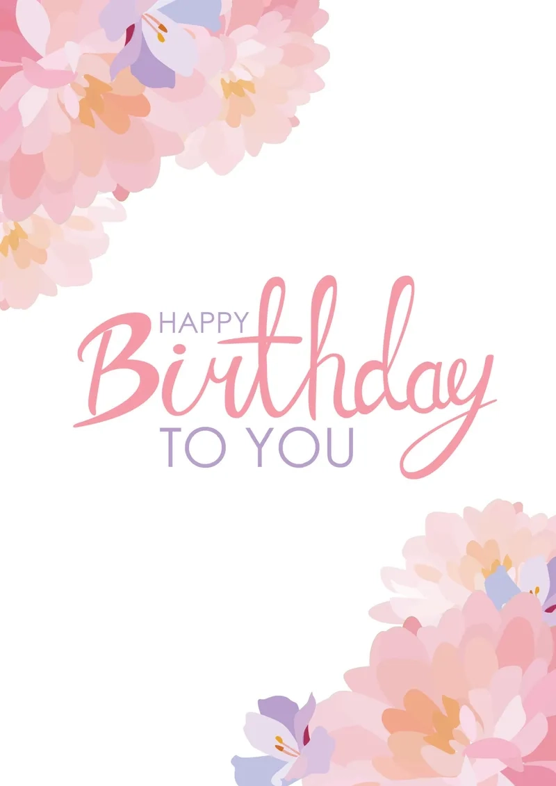 Background hoa sinh nhật đơn giản nhưng thanh lịch