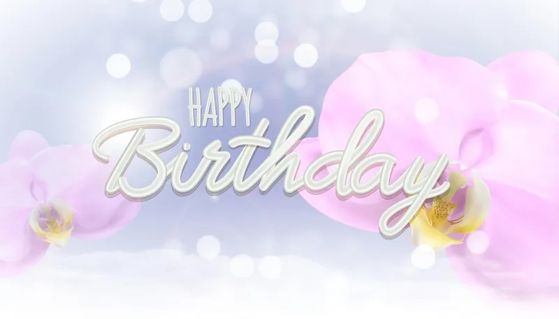 Background hoa sinh nhật tone hồng dễ thương và nổi bật