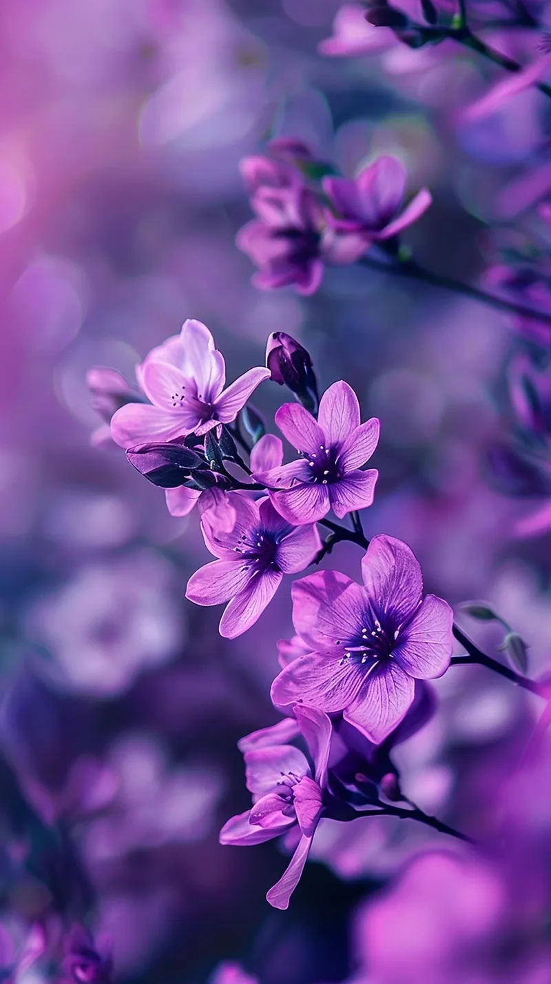 Background hoa tím cổ điển sang trọng và quý phái