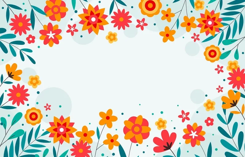 Background hoa trang trí hiện đại đậm chất nghệ thuật sáng tạo