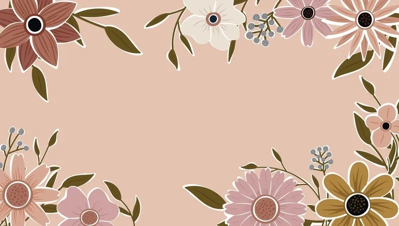 Background hoa trang trí dùng cho slide thuyết trình đẹp và chuyên nghiệp