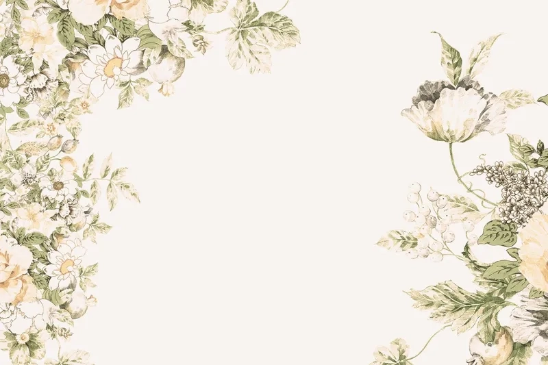 Background hoa vintage retro floral pha trộn nét cổ điển và hiện đại độc đáo