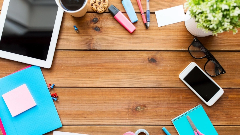 Background học tập hiện đại mang phong thái trẻ