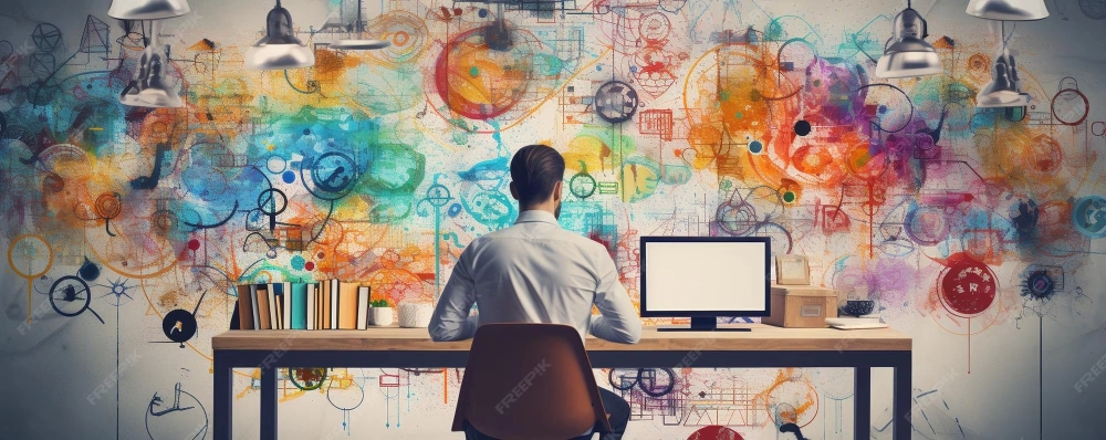 Background học tập chuyên nghiệp chuẩn nội dung số