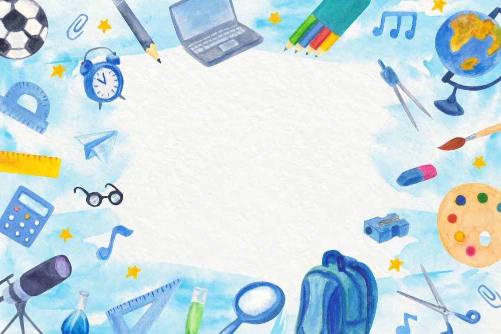 Background học tập tối giản tinh gọn dễ quan sát