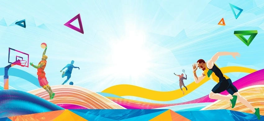 Background hội thao đơn giản nhưng thu hút