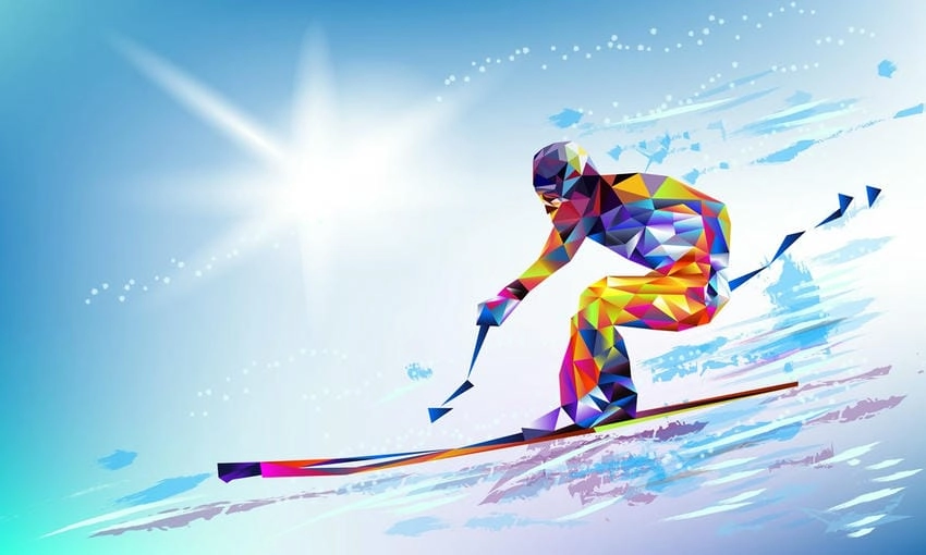 Background hội thao hiện đại trẻ trung và năng động