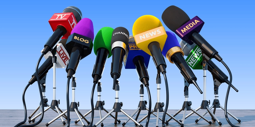 Background họp báo phông nền nổi bật và thanh lịch