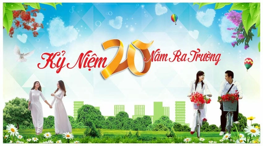 Background họp lớp độc đáo mang phong cách riêng biệt