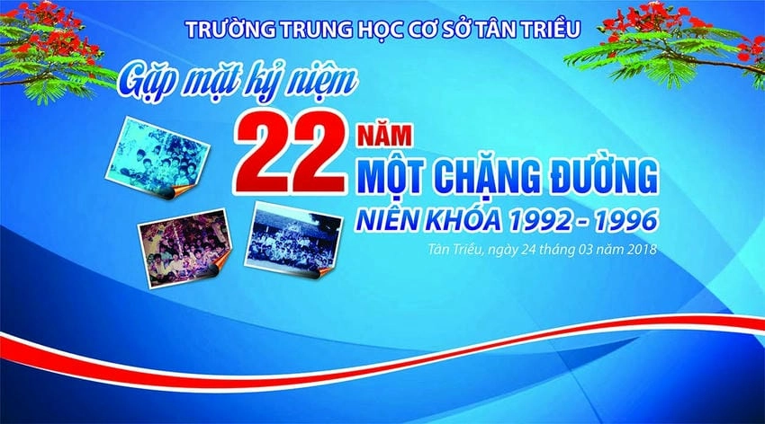 Background họp lớp vui vẻ lan tỏa năng lượng tích cực