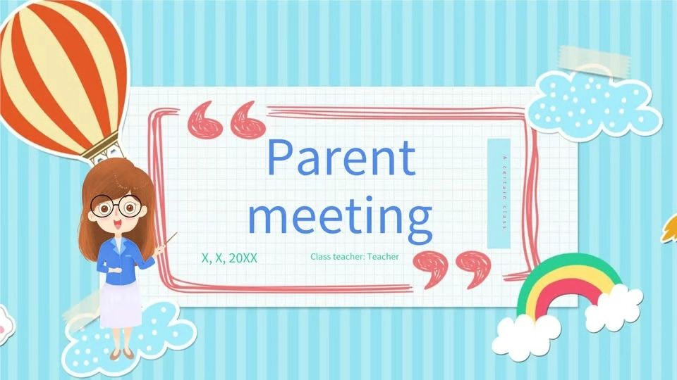 Background họp phụ huynh lịch sự thể hiện sự tôn trọng