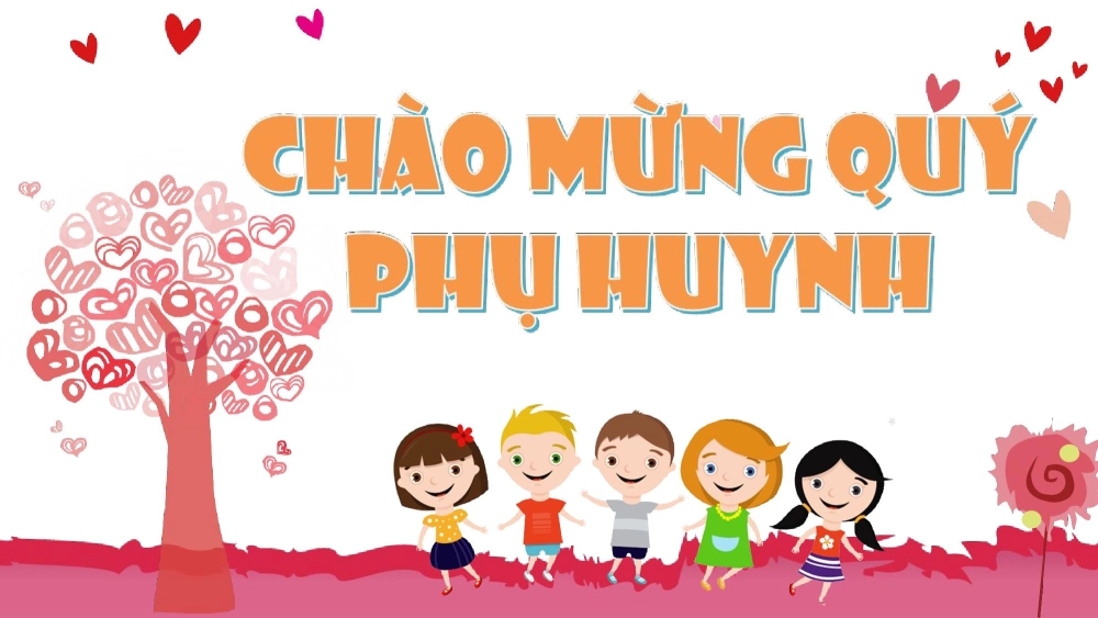 Background họp phụ huynh ấn tượng gây thiện cảm mạnh mẽ