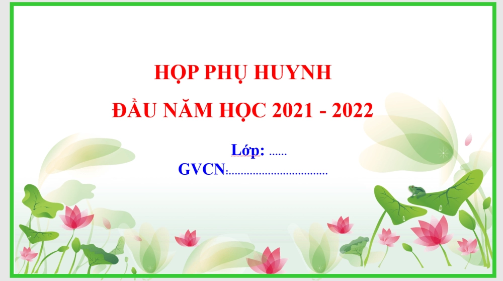 Background họp phụ huynh lịch sự phù hợp mọi buổi trao đổi