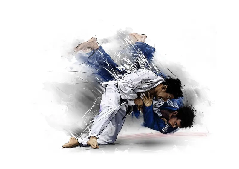 Background judo logo độc đáo cho võ đường của bạn