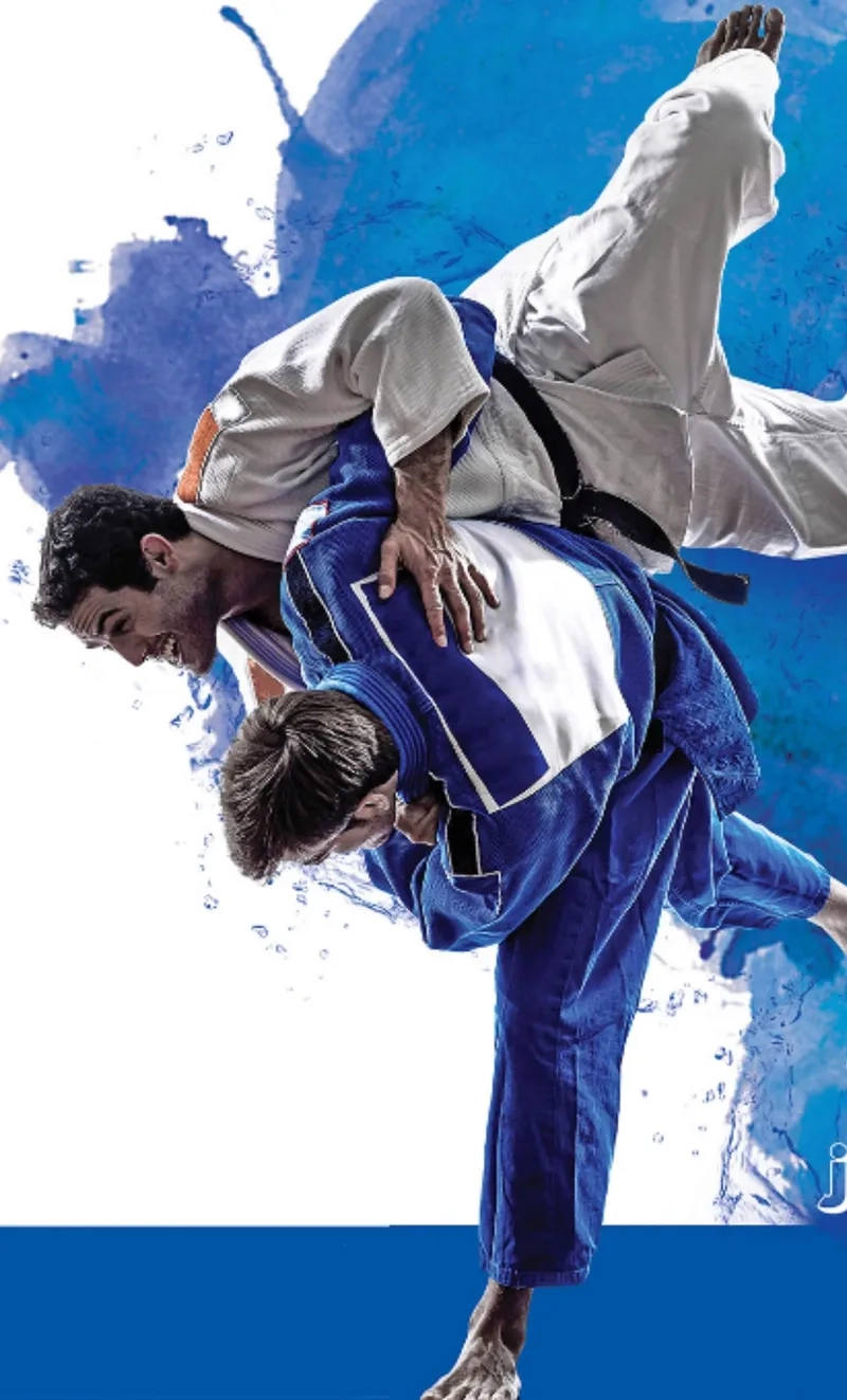 Background judo vintage cổ điển đầy tính nghệ thuật