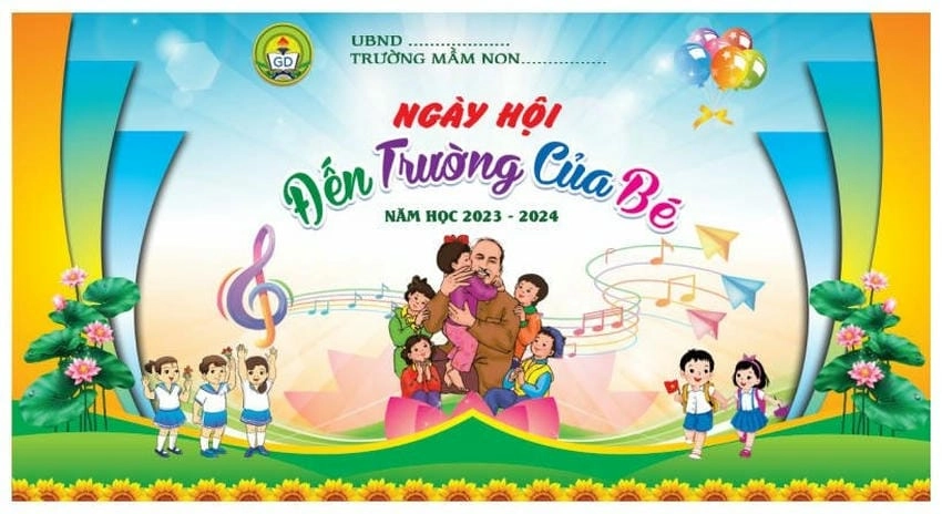 Background khai giảng tổng hợp phong cách đa dạng