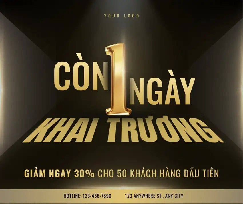 Background khai trương spa đẹp giúp không gian lung linh