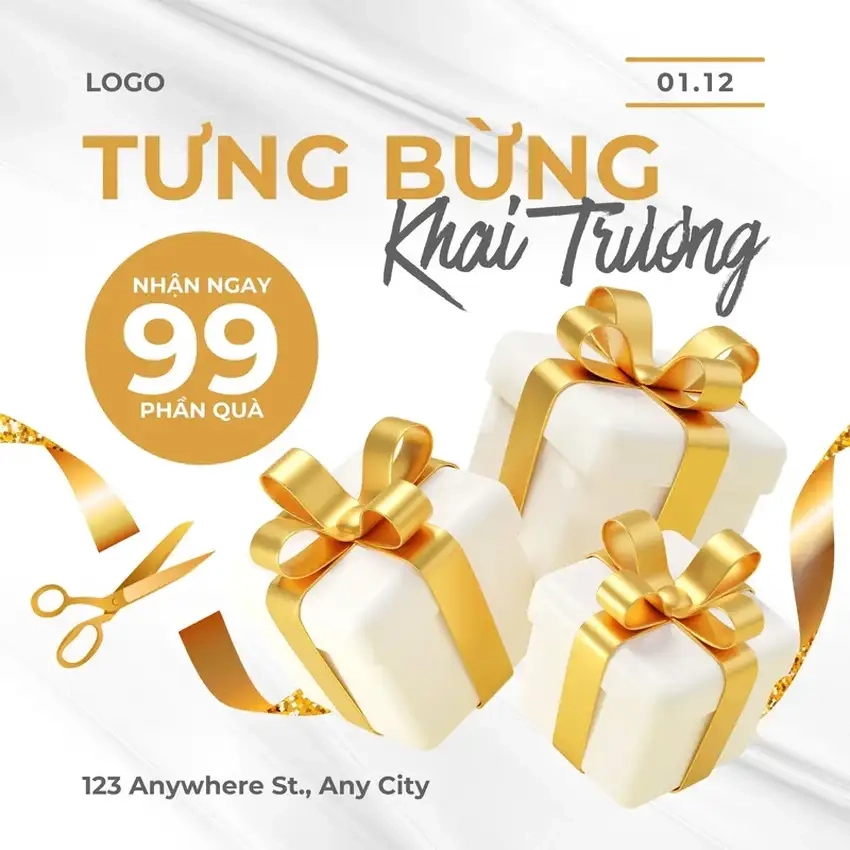 Background khai trương spa tạo không gian sang trọng