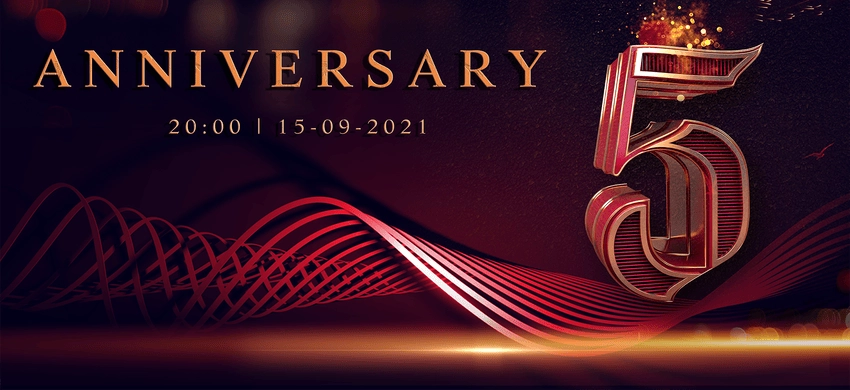 Background kỷ niệm thành lập công ty sang trọng tinh tế