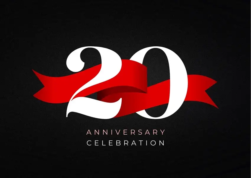 Background kỷ niệm thành lập công ty hiện đại và tinh tế