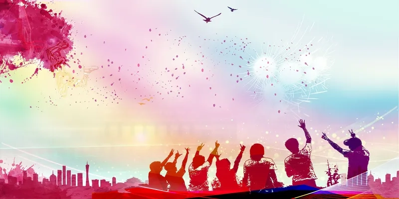 Tận hưởng không khí tưng bừng với background lễ hội vui nhộn