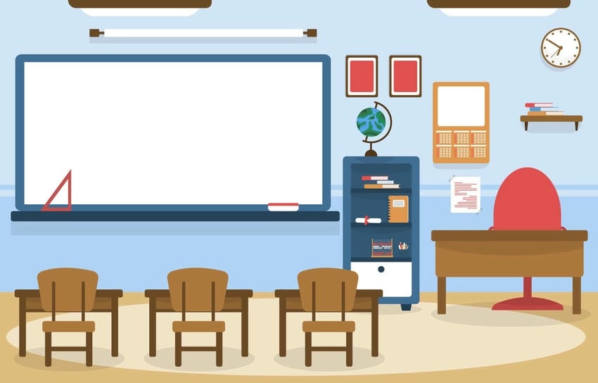 Background lớp học dễ thương phù hợp học sinh nhỏ tuổi