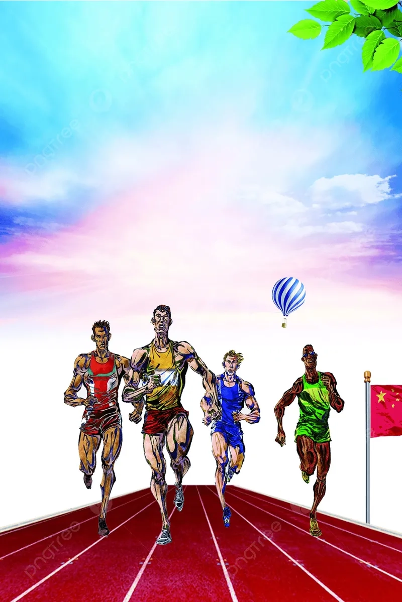 Ý tưởng thiết kế nổi bật cùng background marathon thiết kế