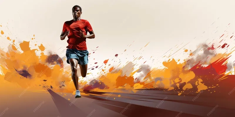 Hiệu ứng sống động với background marathon chuyển động