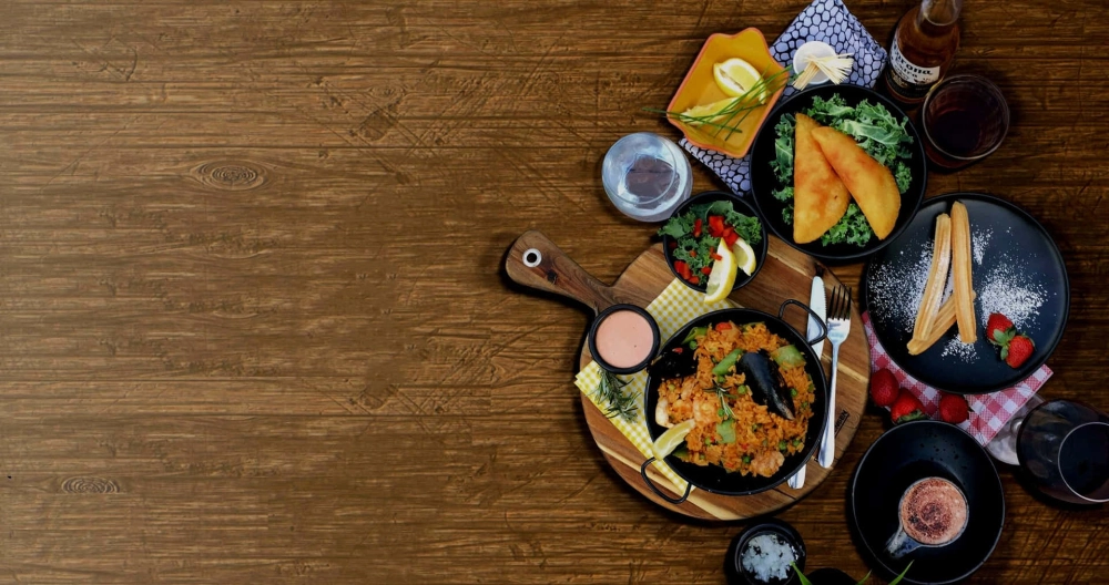 Background món ăn 4k sắc nét nổi bật mọi màu sắc