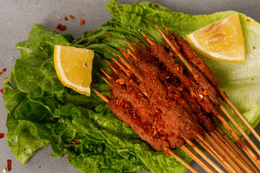 Background món ăn màu sắc rực rỡ hấp dẫn thị giác