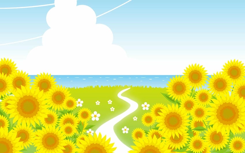 Background mùa hè tươi mát đầy sức sống