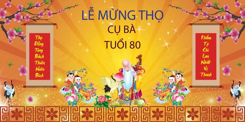 Background mừng thọ chuyên nghiệp dành cho mọi chương trình