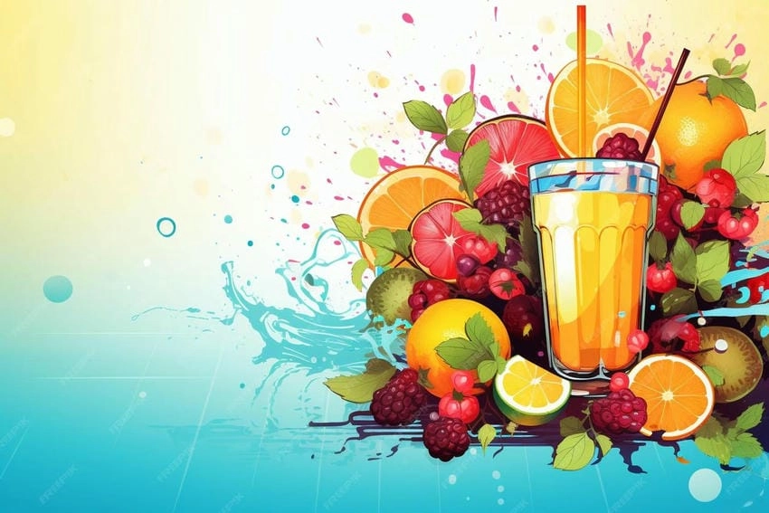 Background nước ép phông nền hỗ trợ chụp ảnh đẹp