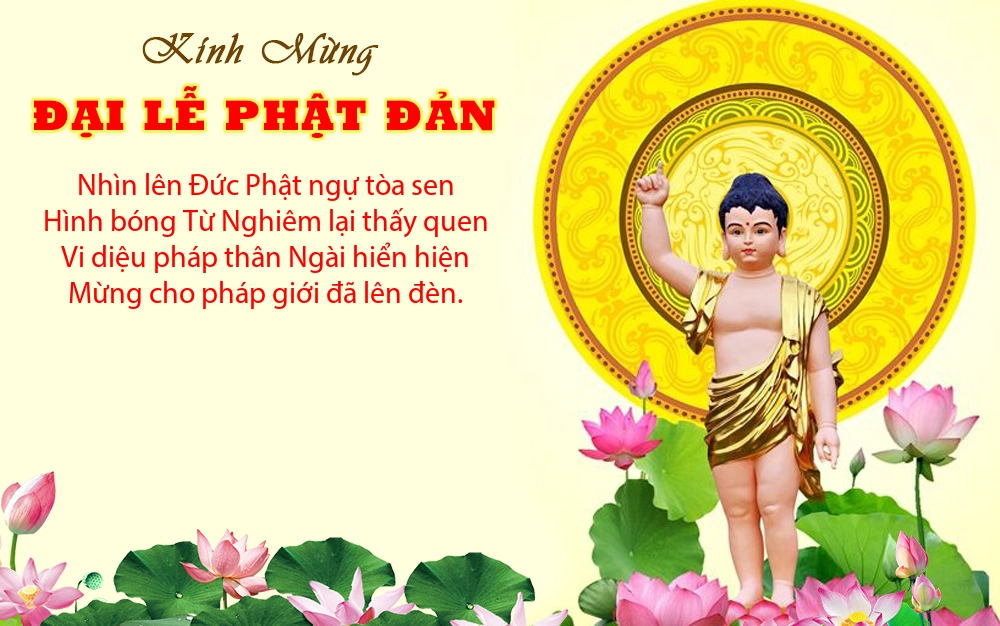 Background Phật đản vector dễ chỉnh sửa và sử dụng đa dạng