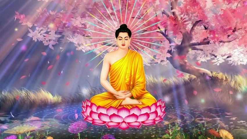 Background Phật giáo tĩnh tâm giúp tập trung suy nghĩ