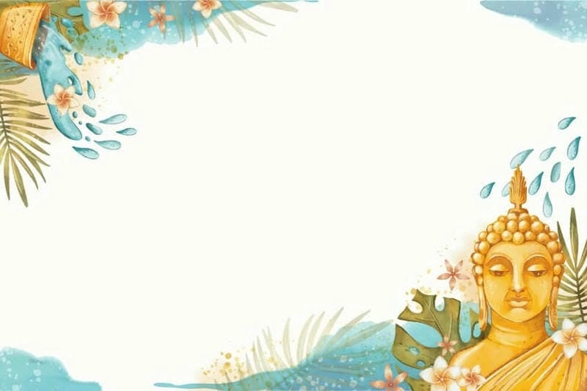 Background Phật giáo tâm linh gợi cảm giác thanh bình