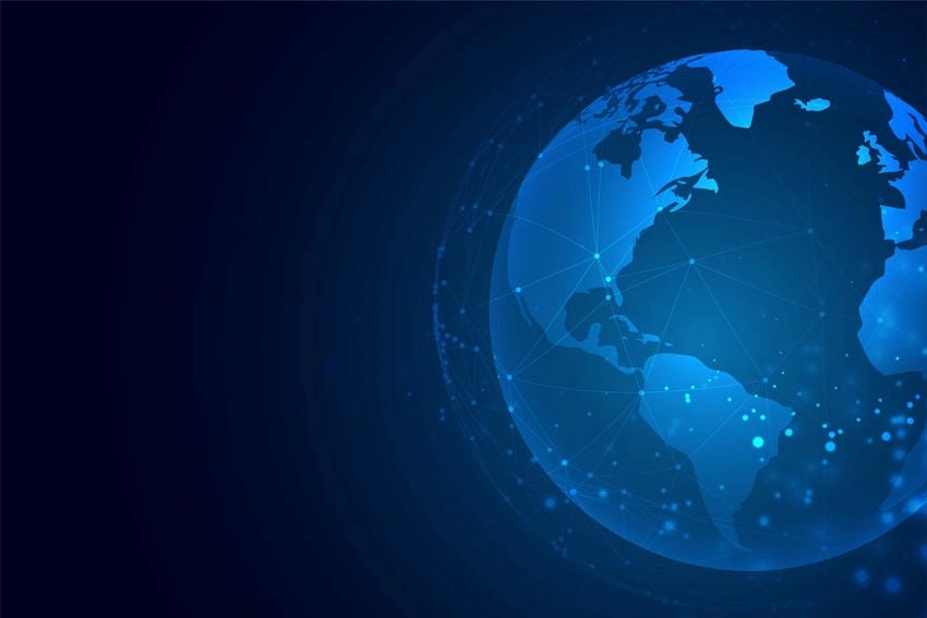 Background quả địa cầu trừu tượng đầy cảm hứng