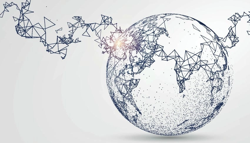 Background quả địa cầu sáng tạo thể hiện đẳng cấp