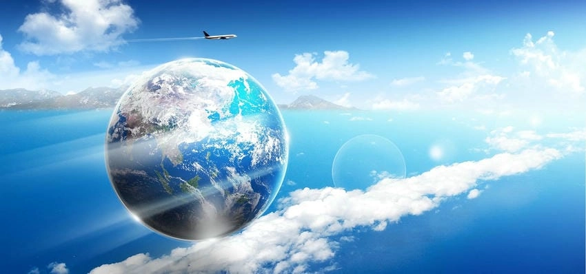 Background quả địa cầu ý tưởng độc đáo đầy mới mẻ