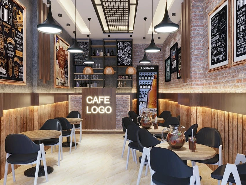 Background quán cafe mẫu dùng nhanh cho mọi dự án