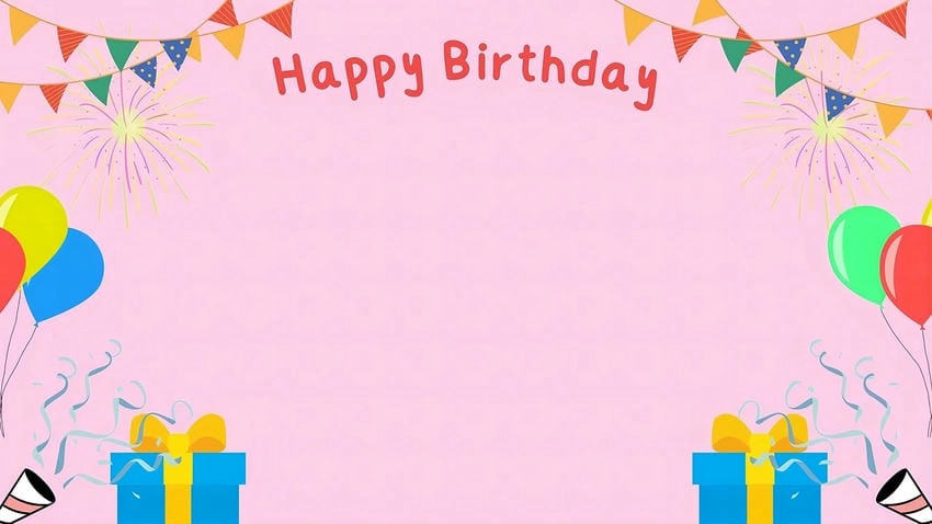 Background sinh nhật thiết kế tinh tế và hiện đại