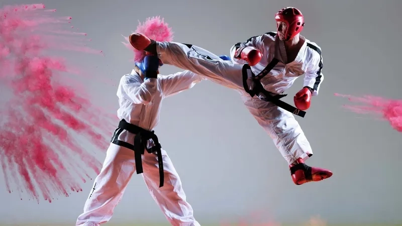 Mẫu background taekwondo miễn phí cho dự án