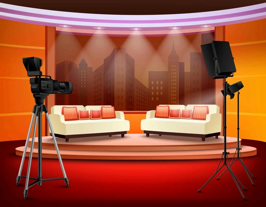 Background talkshow mẫu phù hợp với mọi chủ đề