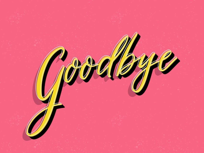 Background tạm biệt sáng tạo tạo dấu ấn khác biệt