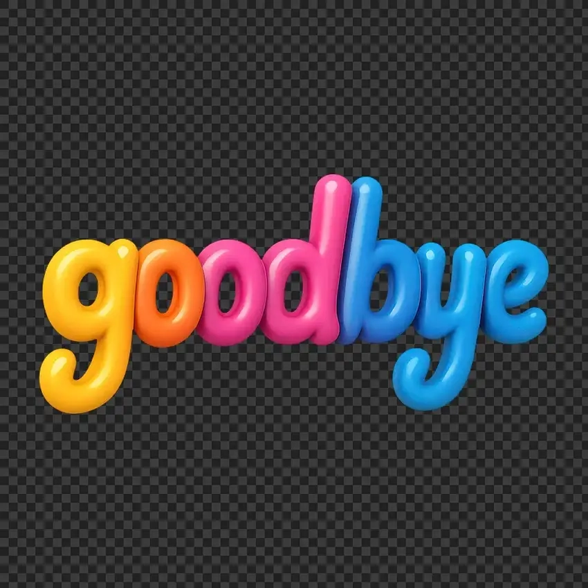 Background tạm biệt phong cách thể hiện cá tính riêng